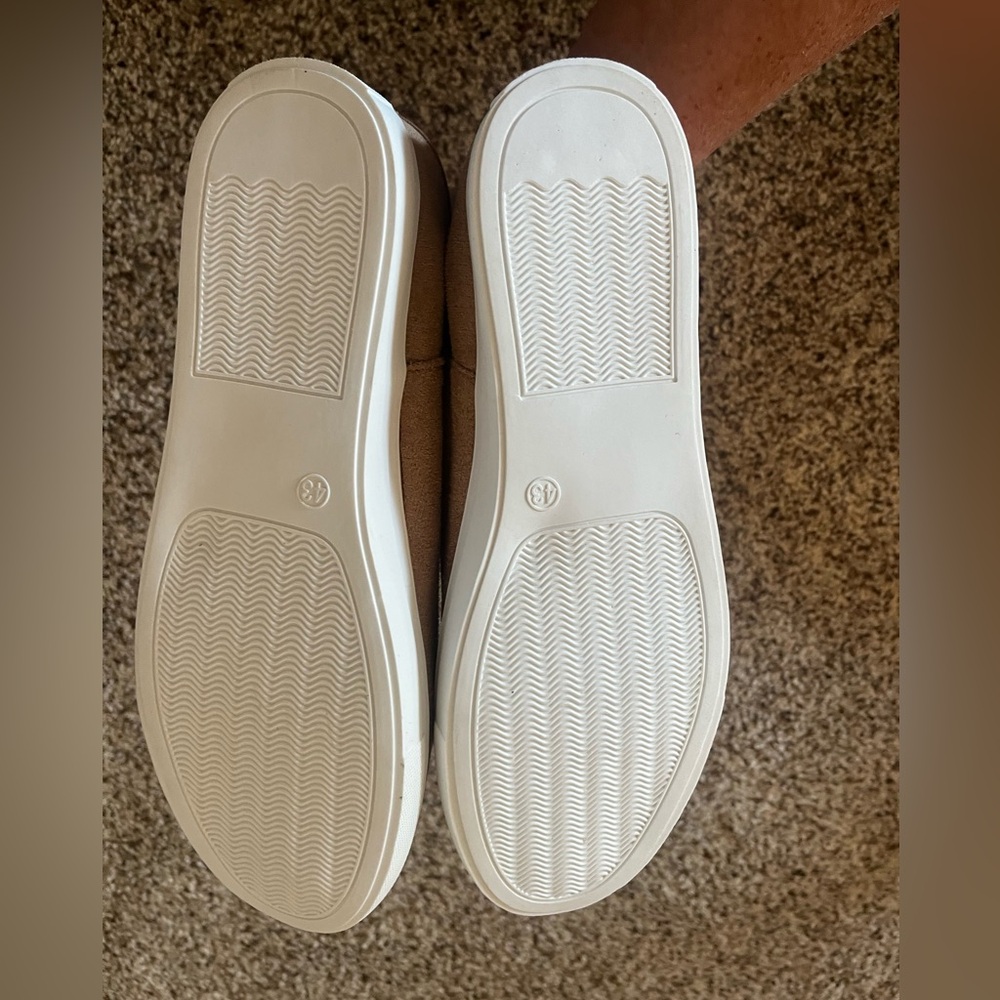 Tan Slip-On Sneakers New slip Ankle Boots Women Shoes Size 43/10ish - Picture 6 of 7
